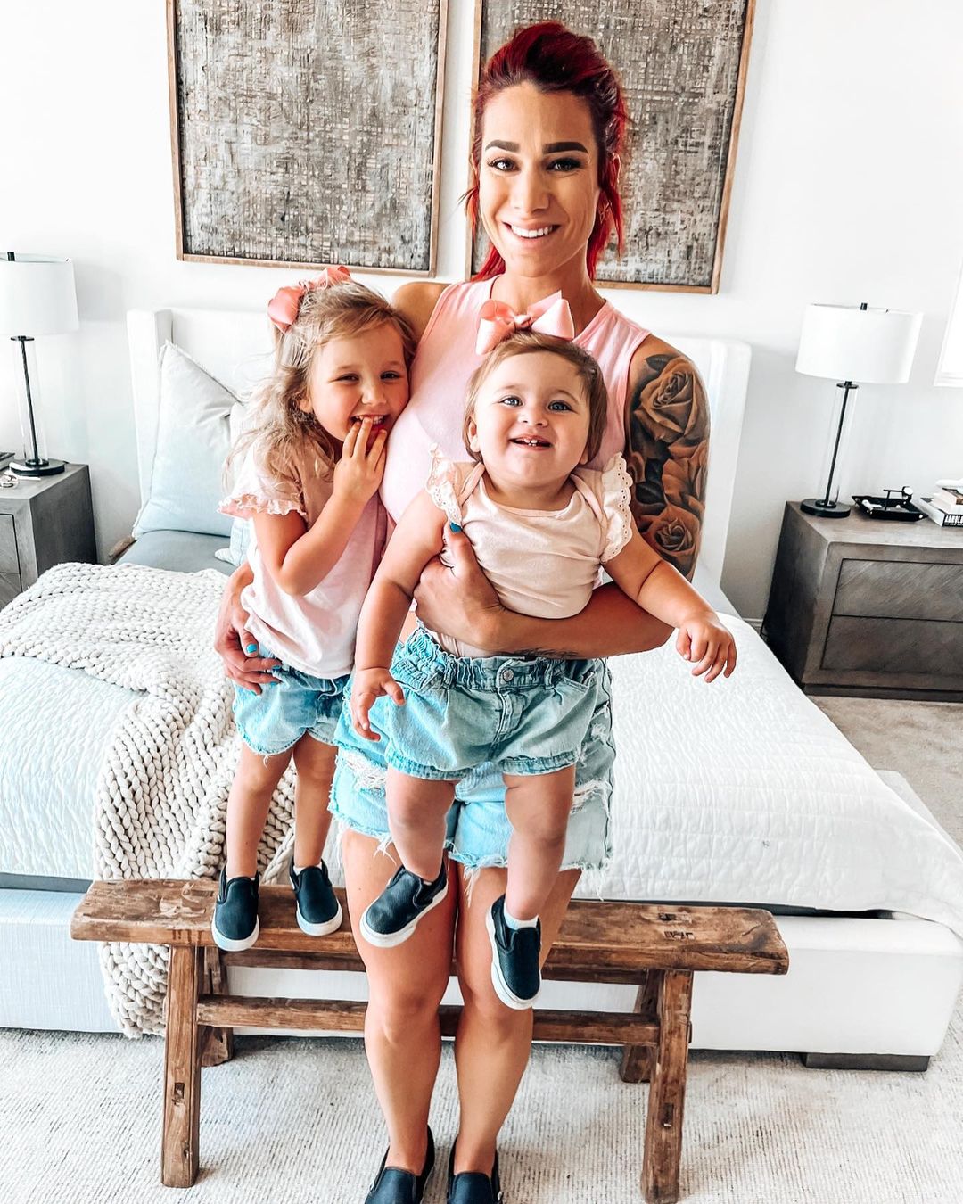 mom and kids