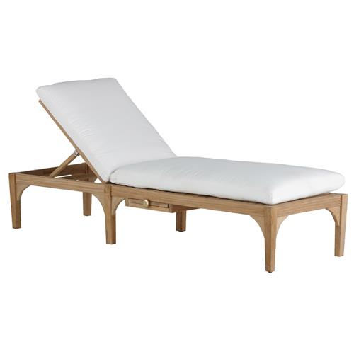 teak chaise