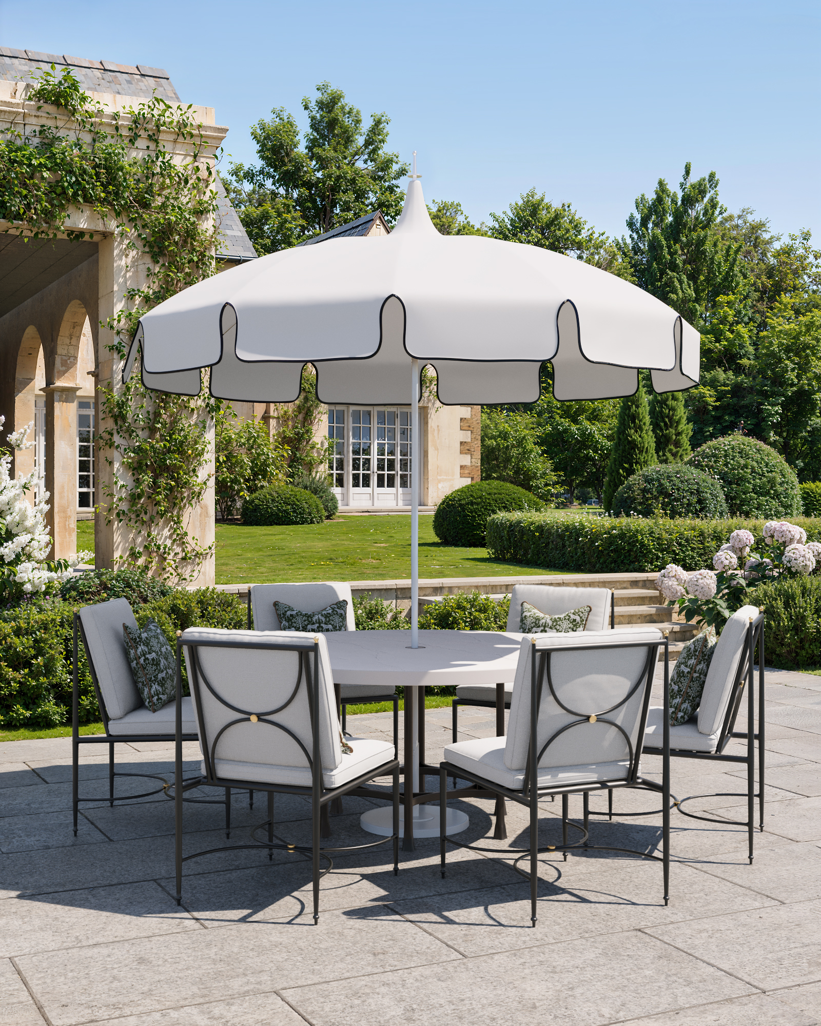 Pool Umbrella & Table