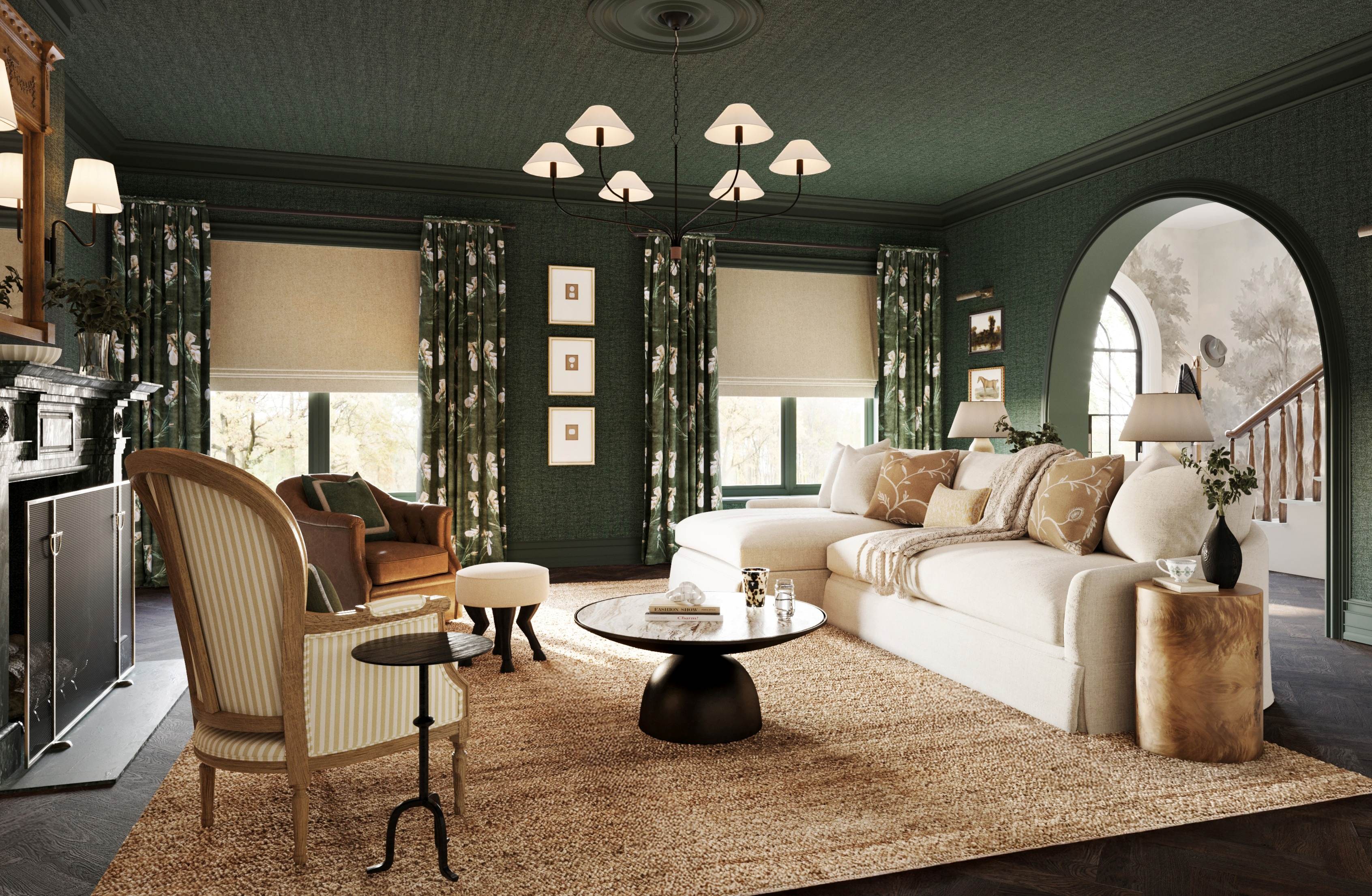 Behind the Design: A Drawing Room and Dining Room That Blend Traditional Elegance With Modern Details