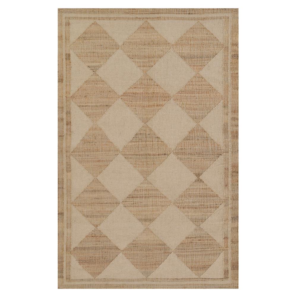 jute diamond patterned area rug