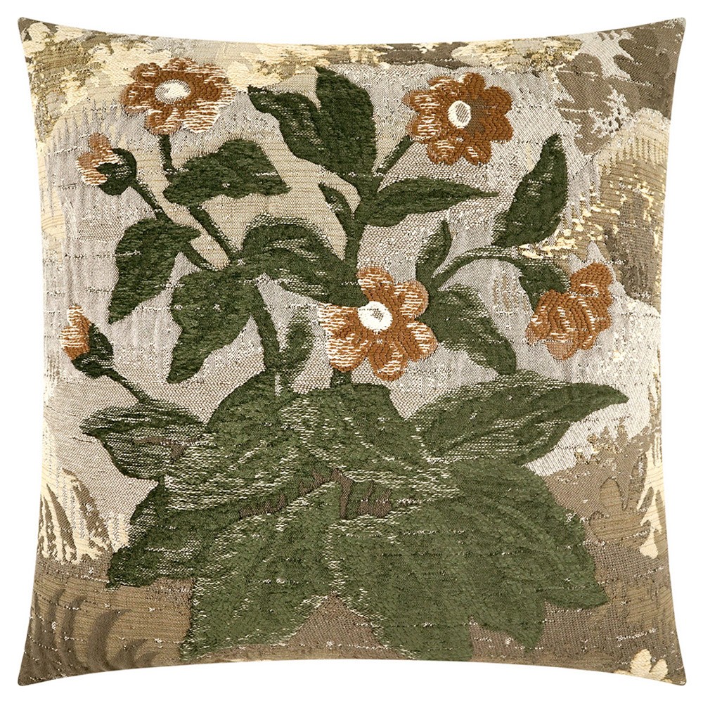 floral throw pillow