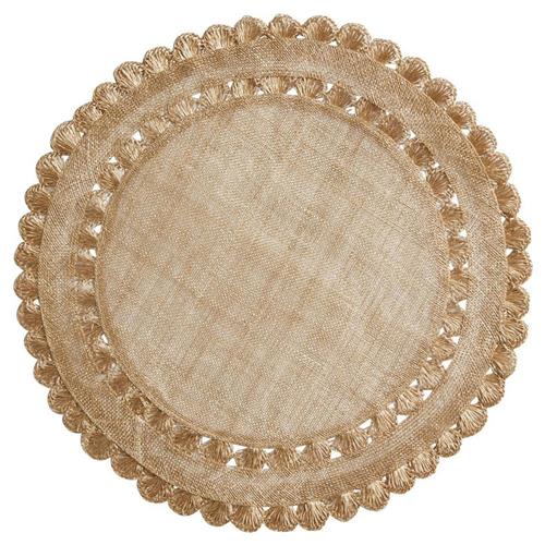 round Juliska gold placemat