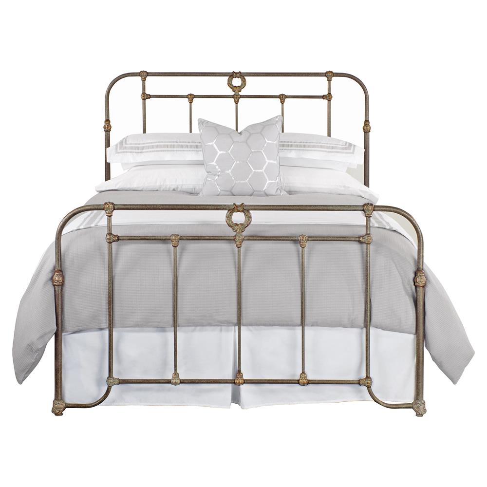 metal bed frame with footboard and headboard