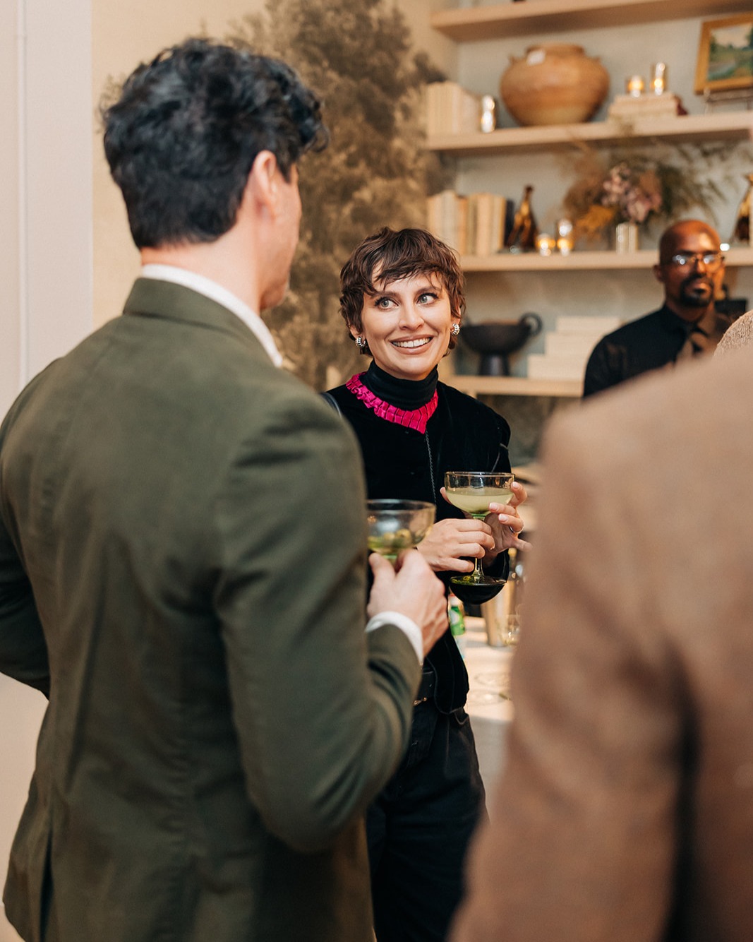 Kathy Kuo x Cucina Cipoletti Dinner Party guests