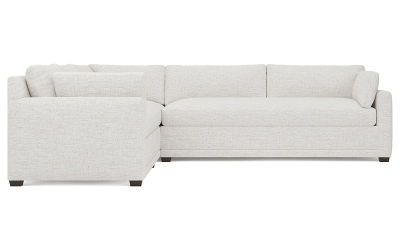 Weybridge Heathered Ivory Performance Corner Sectional - Right End - 123"