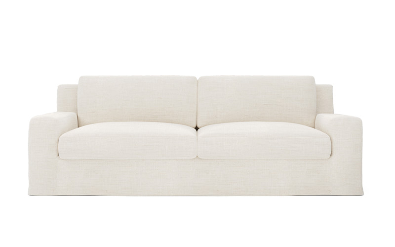 Henri Natural Slipcovered Sofa - 90"