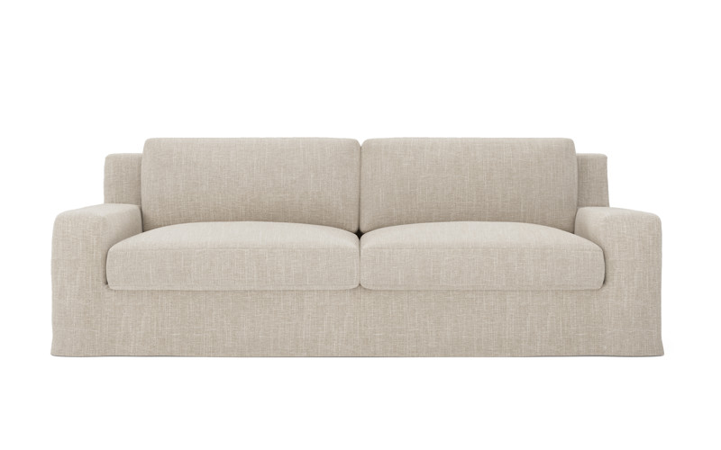 Henri Sand Slipcovered Sofa - 90"