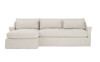 Pauline Sea Salt Performance Slipcovered Chaise Sectional - Left Chaise - 101"