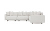 Toulouse Heathered Ivory Performance Modular 5-Piece Corner Sectional - 129"