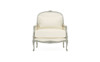 Antoinette Heathered Ivory Crypton Provence Sage Bergere Chair