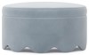 Suzie Spring Sky Velvet Round Ottoman