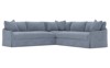 Hartwell Nantucket Blue Performance Corner Sectional - 118"