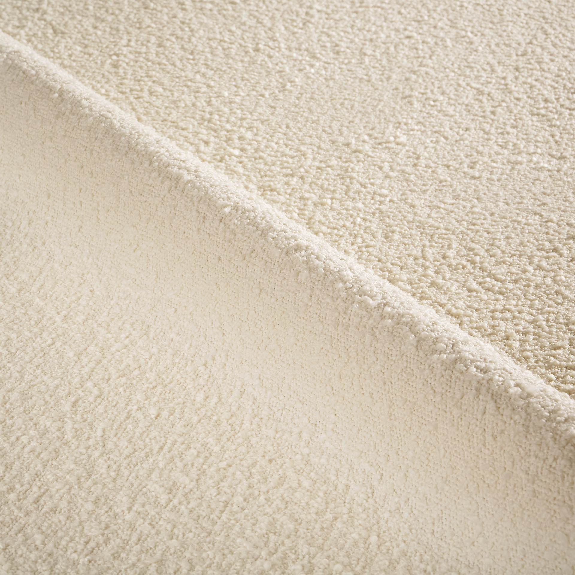 Whipped Cream Bouclé fabric swatch