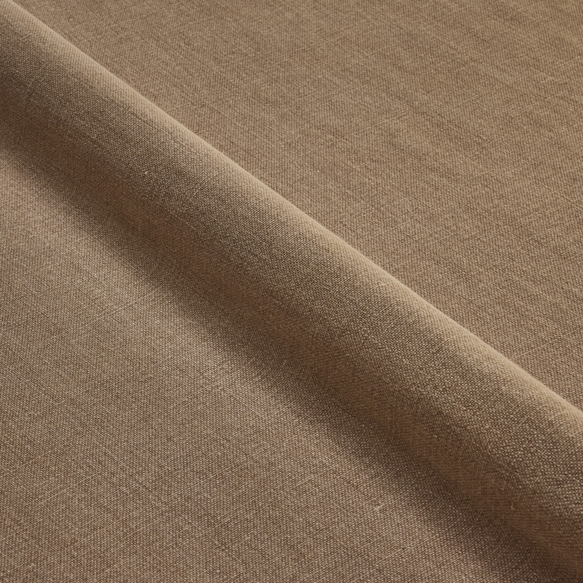 Copper Linen fabric swatch