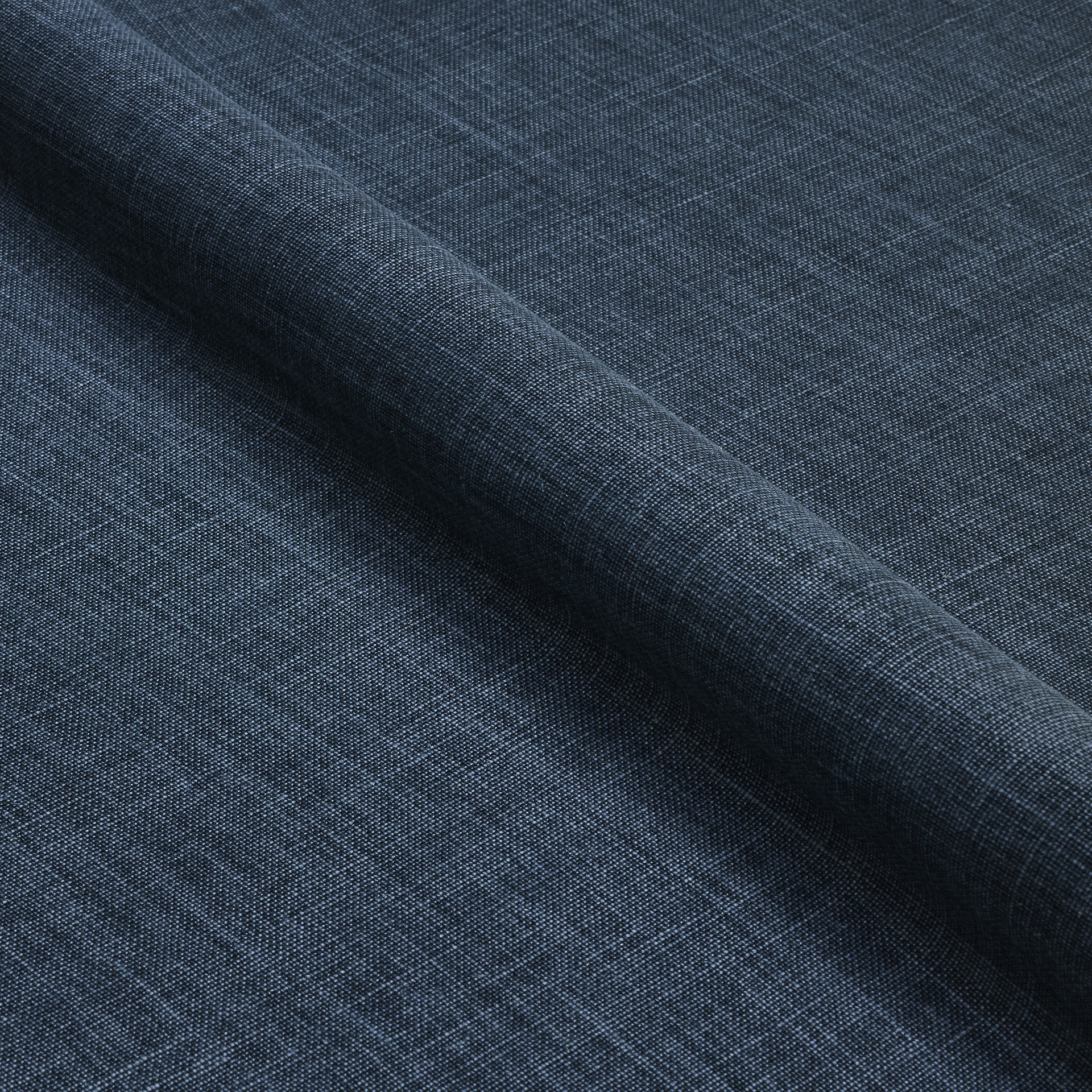 Indigo Linen fabric swatch