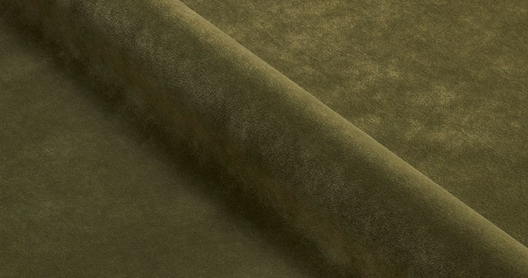 Tuscan Olive Velvet fabric swatch