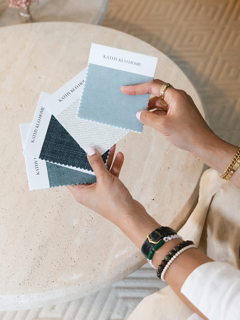 Sophisticated living room design showcasing Kathy Kuo Studio's expertise