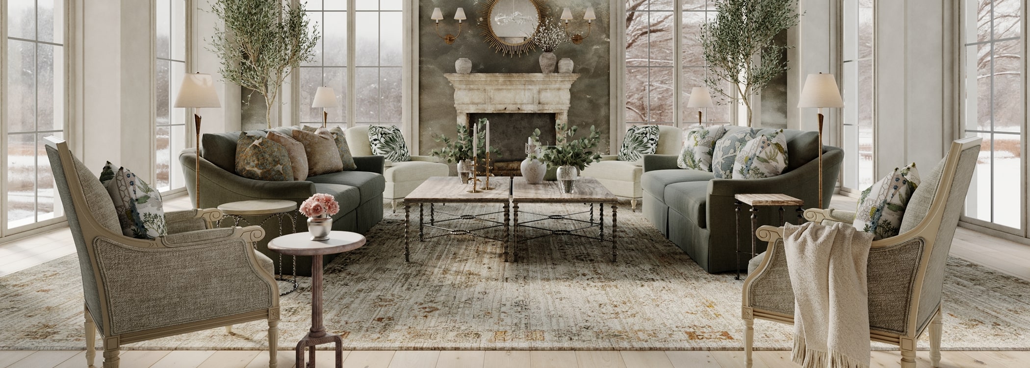 Chçteau de Chantilly Living Room Furniture LookBook